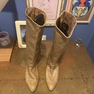 Italian Vtg Leather Boots